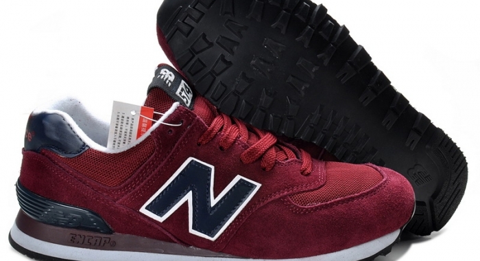 new balance 574 bordeaux marine